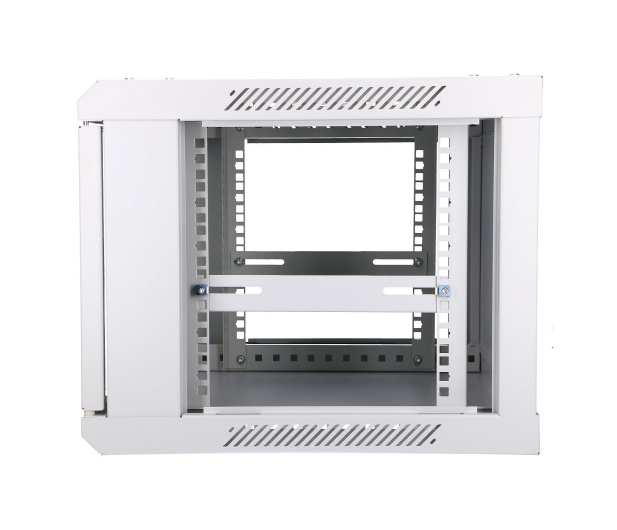 Extralink Szafka wisząca rack 6U 600x450 szara szklane drzwi EX.8550 - 484913 - zdjęcie 6